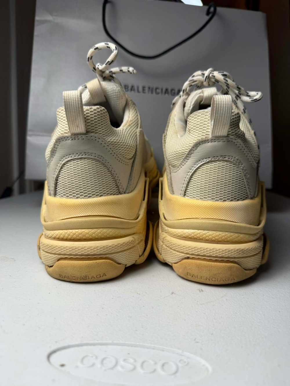 BALENCIAGA TRIPPLE S SNEAKERS WHITE 42 (9 US) IN EXCELLENT CONDITION!! - Picture 11 of 13